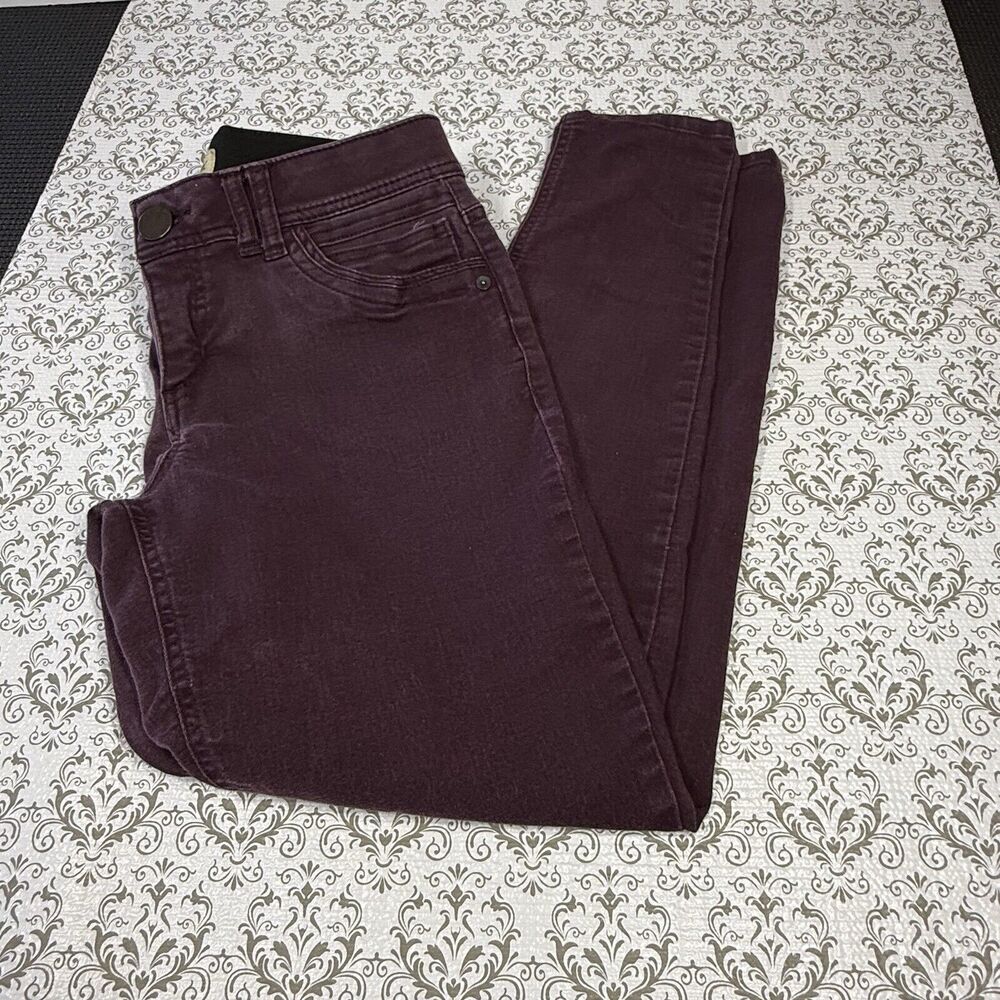 Democracy Ab Solution Purple Denim Skinny Jeans Women's Size 6